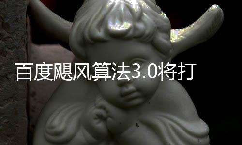 百度垃圾打击低质桶站飓风0将集群及跨领算法域采